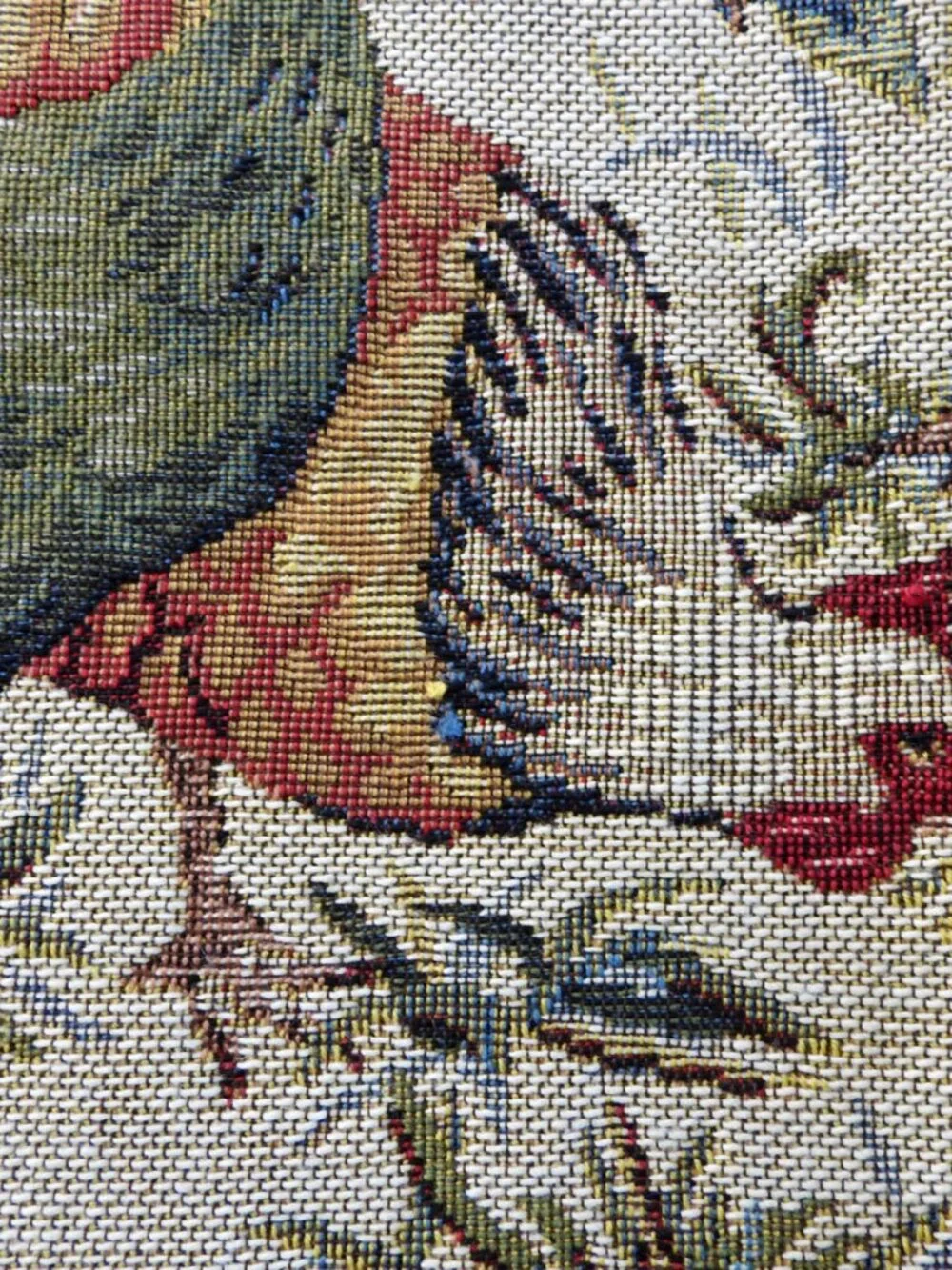 NWT Jules Pansu French Tapestry Rooster Pillow Case Cover